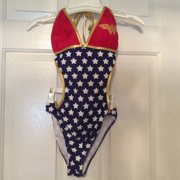 DC Comics Other - DC Comics Originals Women sz Medium red blue Swim